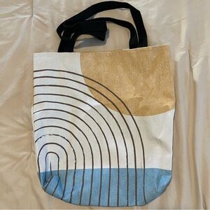 Society6 Gold and Blue Arch Tote Bag